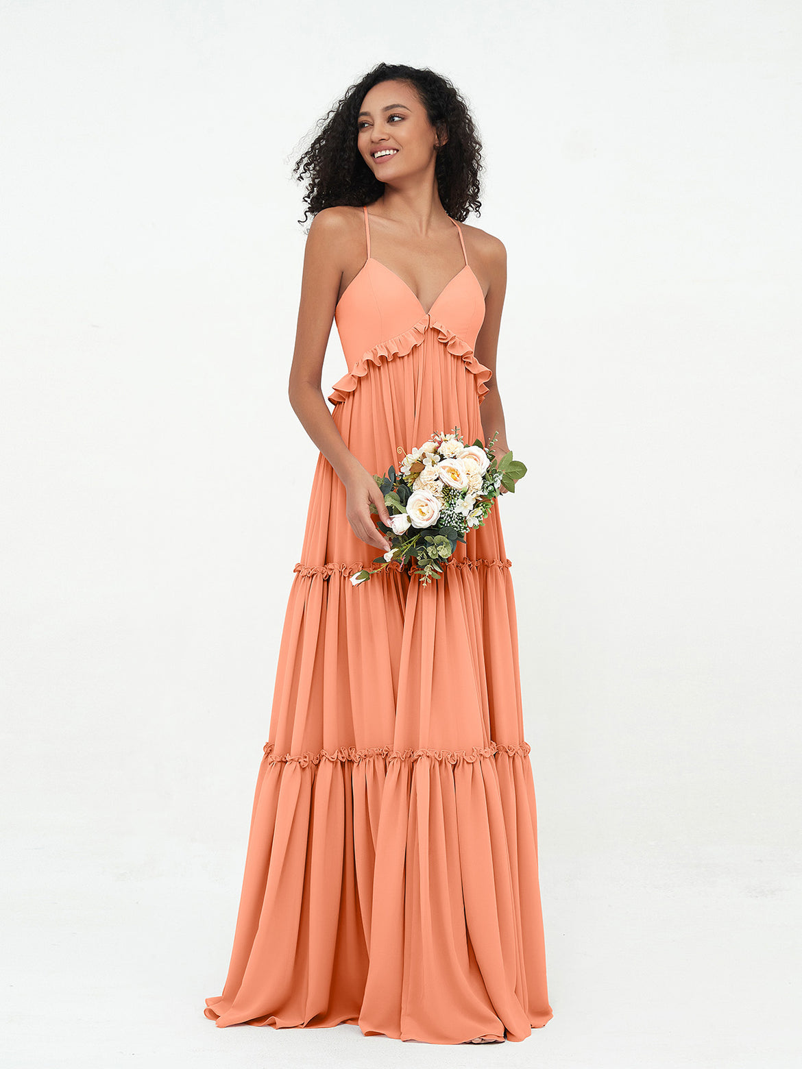 Papaya Bridesmaid Dresses BABARONI Papaya Bridesmaid Dresses BABARONI