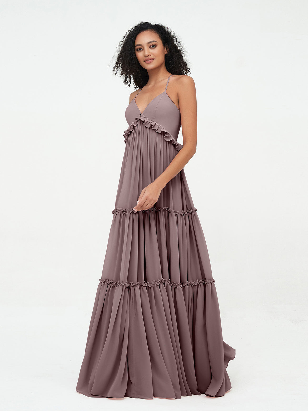 pippa middleton's bridesmaid dress Vintage Y2K Blush Mauve Beaded Silk Chiffon Dress by Sue Wong / S – Xtabay  Vintage main image 1