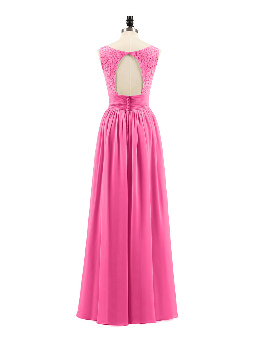 Lace and Chiffon Dresses with Open Back Azalea main image 1
