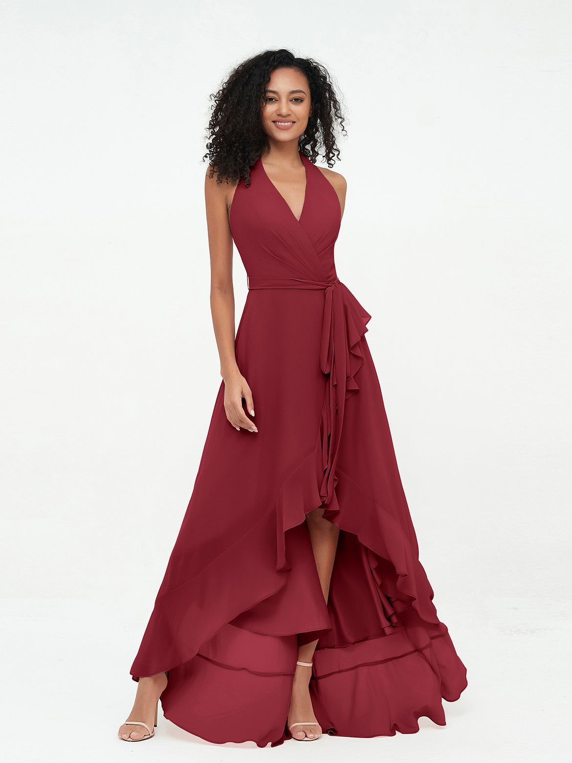Burgundy Bridesmaid Dresses - For Fall Winter Weddings BABARONI Burgundy Bridesmaid Dresses - For Fall Winter Weddings BABARONI