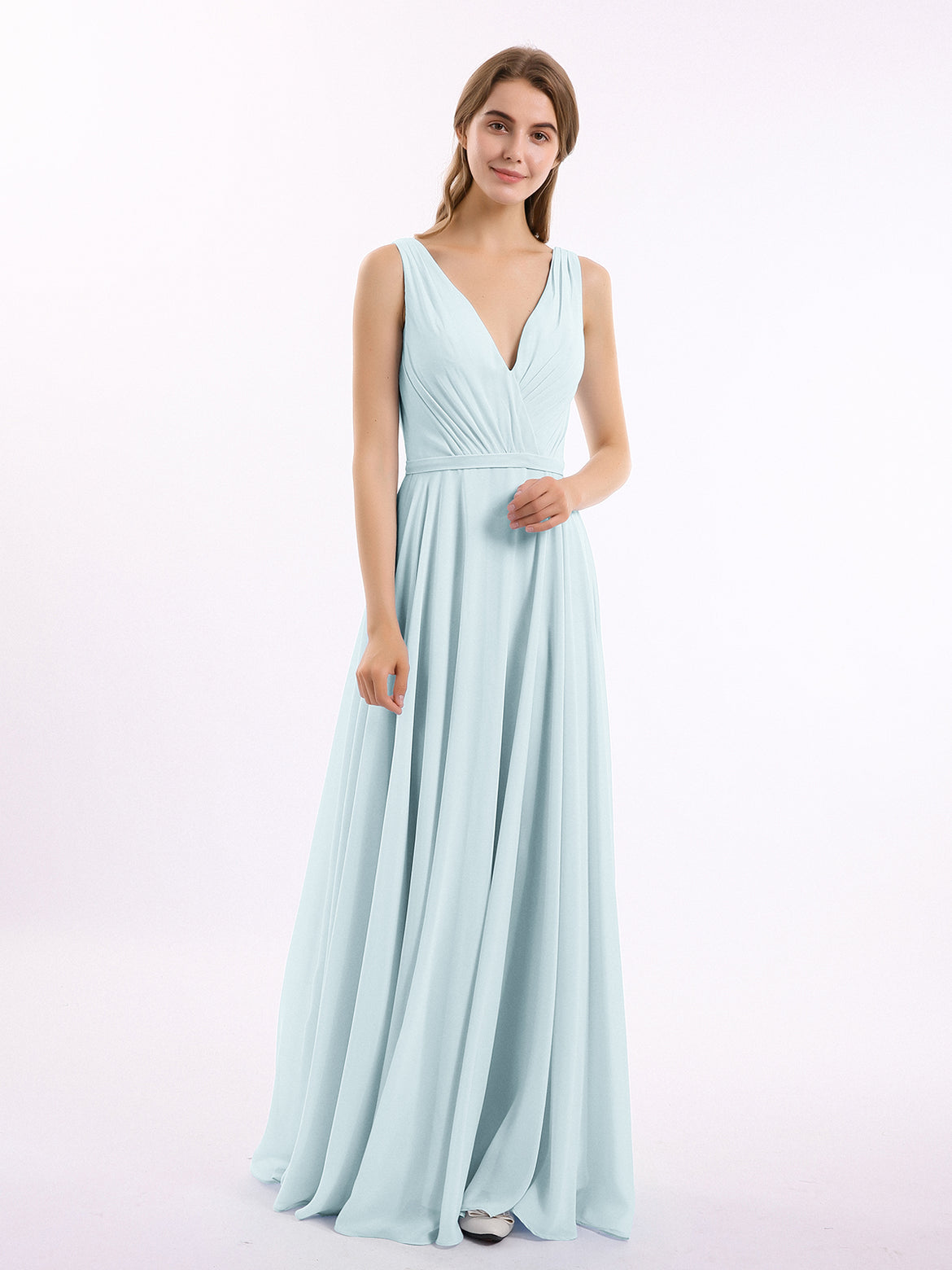 princess polly baby blue dress Modest and Elegant: Bridesmaid Dresses for Every Style main image 0