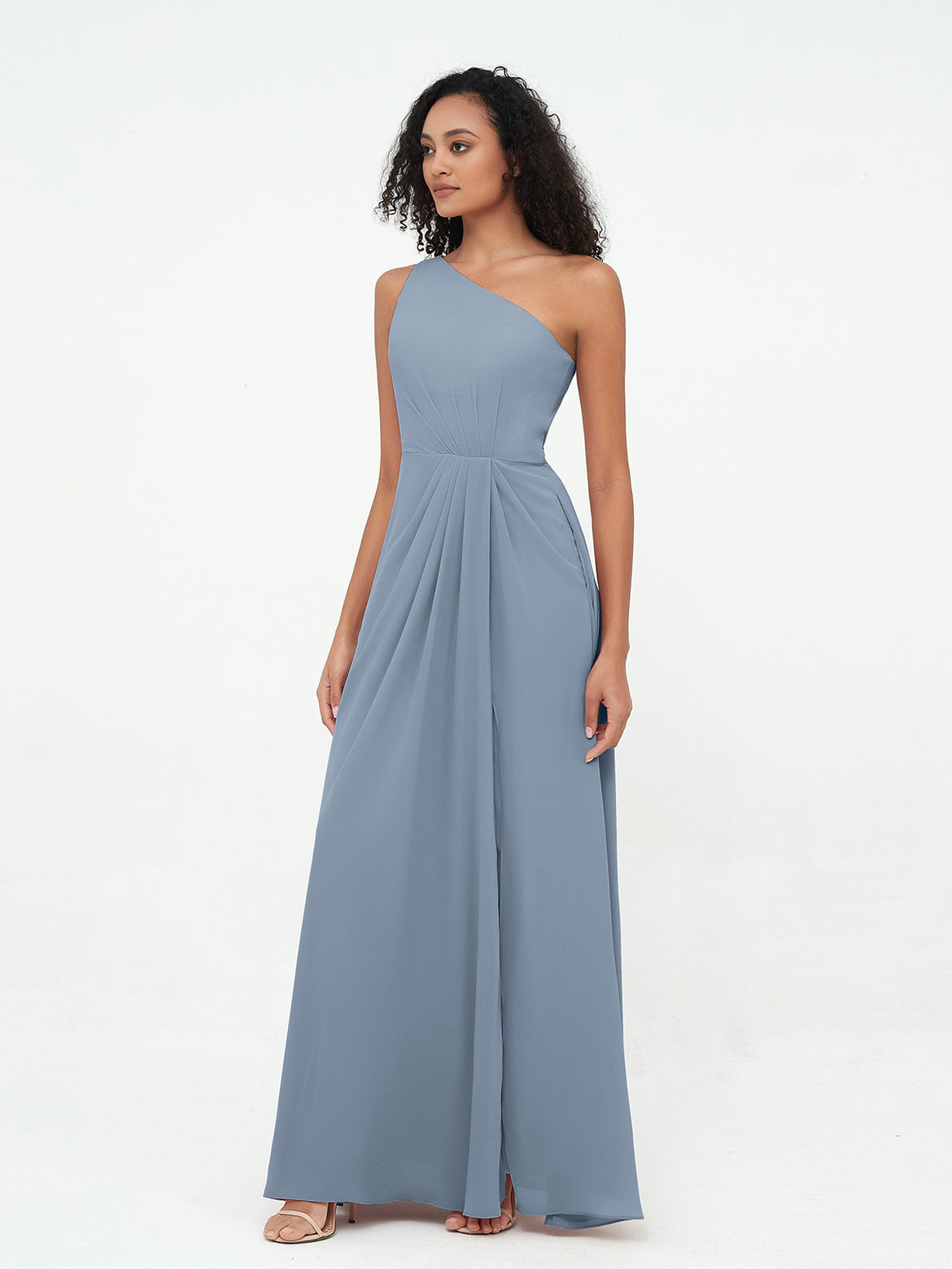 princess polly baby blue dress Blue Grey Cheap Long Tulle Mismatched Convertible Bridesmaid Dresses, –  SposaBridal main image 0