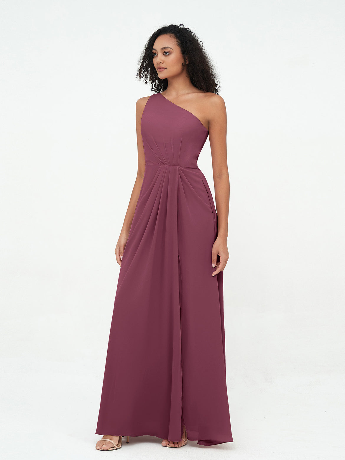 mori lee navy bridesmaid dress Dahlia Mulberry Satin Maxi Skirt - XL Size - Women's Skirts main image 0