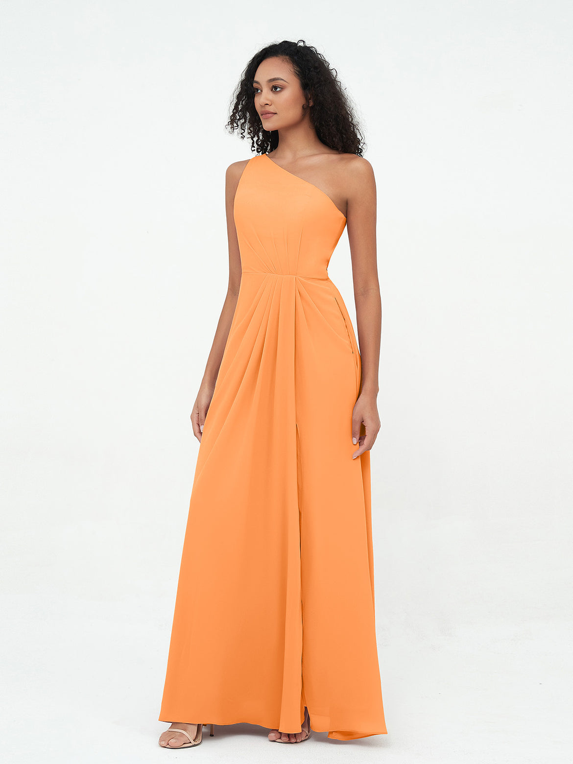 bridesmaid maxi dress with sleeves Morilee 21830 Bridesmaid Dress main image 0