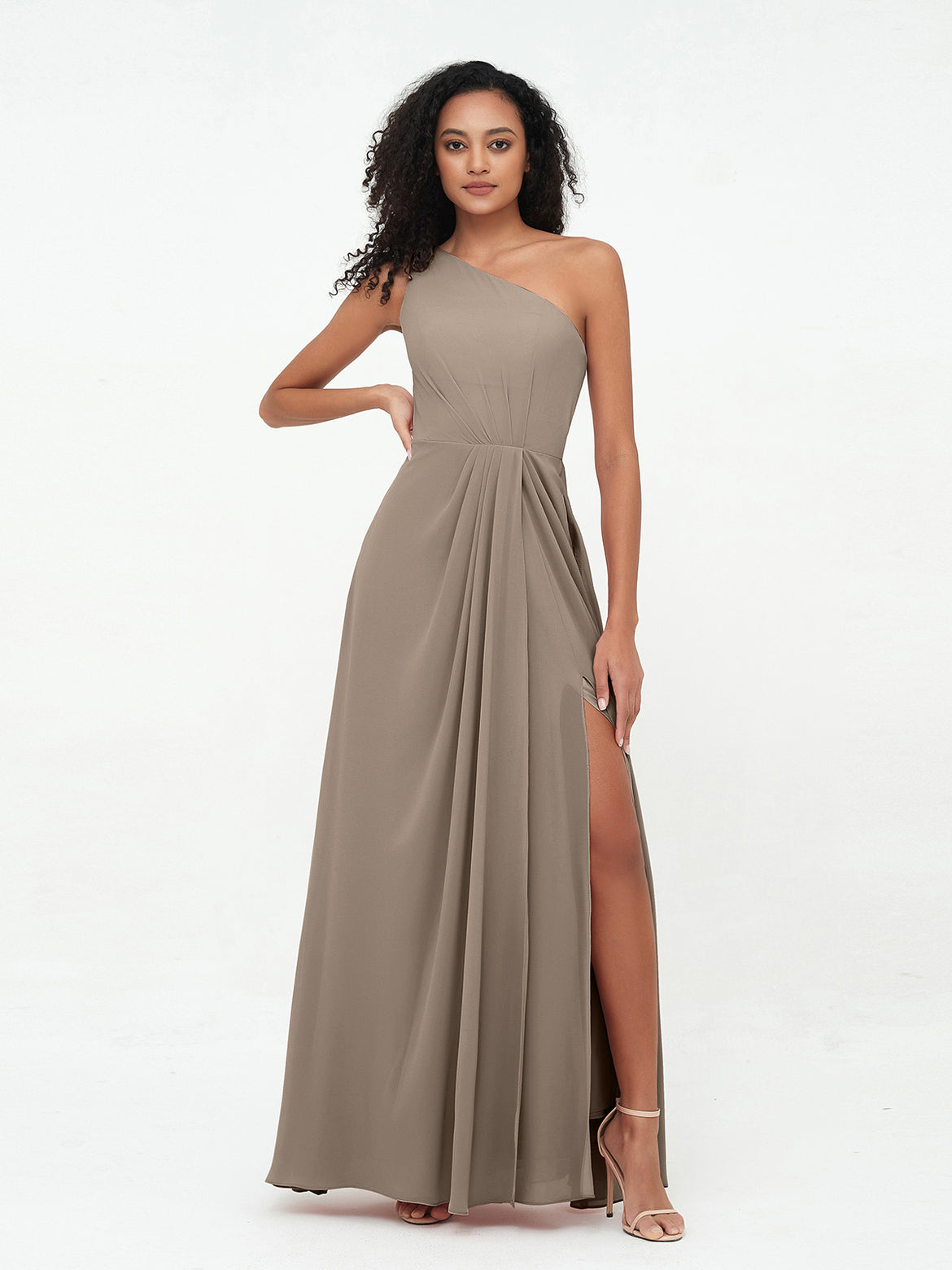princess polly baby blue dress Taupe Bridesmaid Dresses main image 0