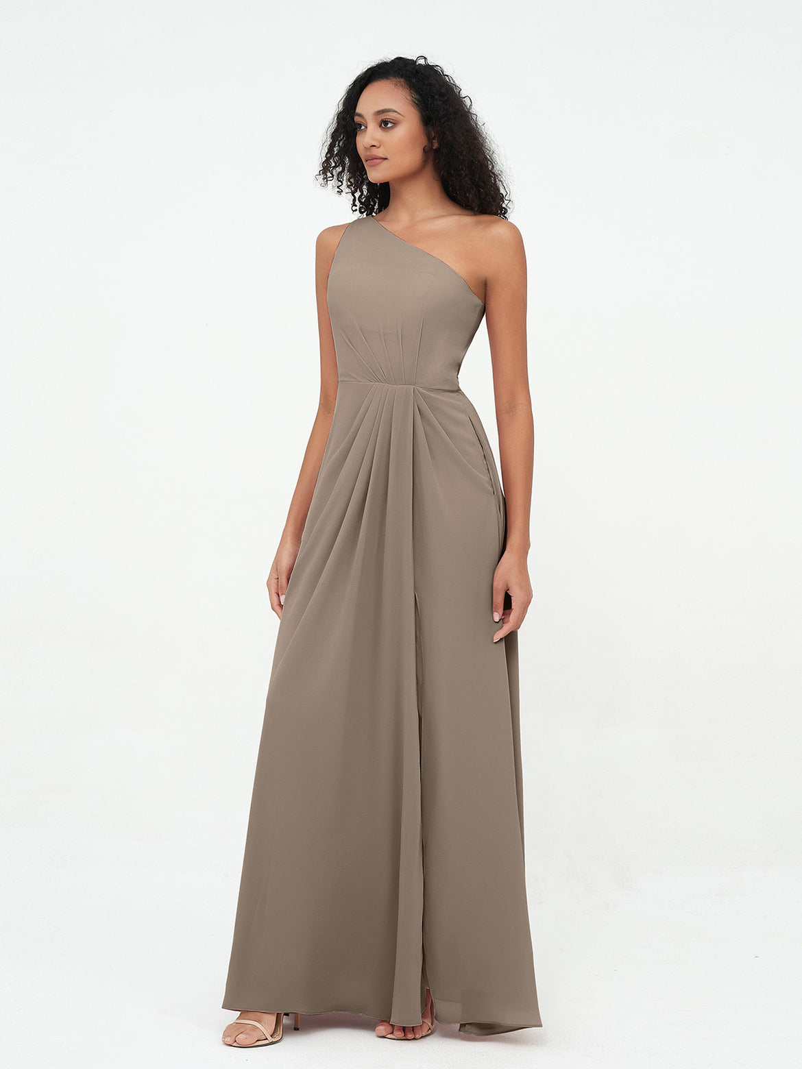 Taupe Bridesmaid Dresses - For Every Season & Free Custom Size BABARONI Taupe Bridesmaid Dresses - For Every Season & Free Custom Size BABARONI