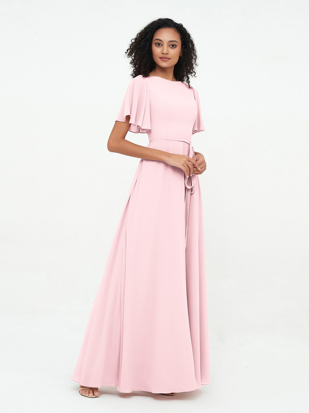 Blushing Pink Bridesmaid Dresses - For Spring Summer Weddings BABARONI Blushing Pink Bridesmaid Dresses - For Spring Summer Weddings BABARONI