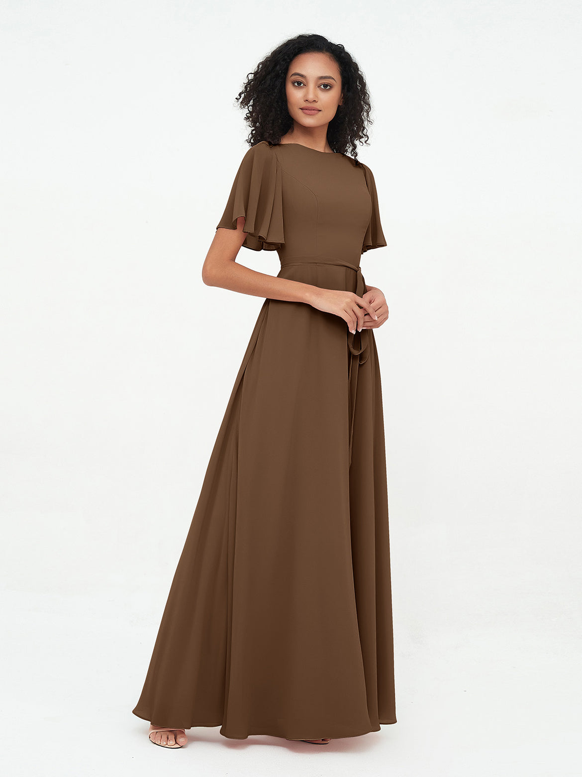 Brown Bridesmaid Dresses BABARONI Brown Bridesmaid Dresses BABARONI