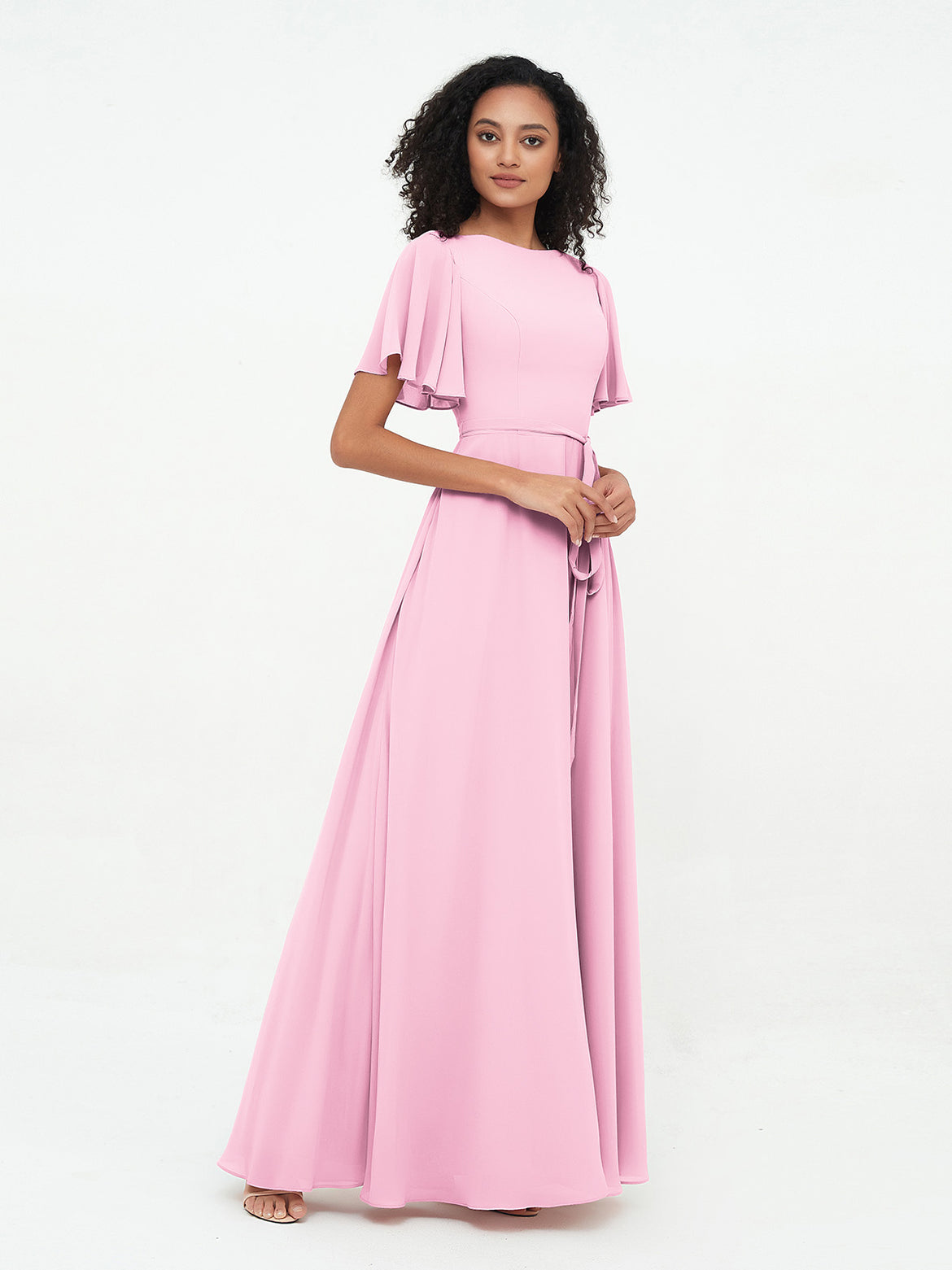 Candy Pink Bridesmaid Dresses - On Sale for Every Wedding Budget BABARONI Candy Pink Bridesmaid Dresses - On Sale for Every Wedding Budget BABARONI
