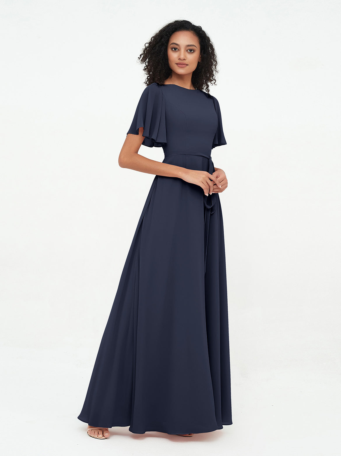 princess polly baby blue dress Midnight Blue Bridesmaids Dresses Navy Blue Satin Bridesmaid Dress Navy  Blue Rusty Blue Bridesmaid main image 0