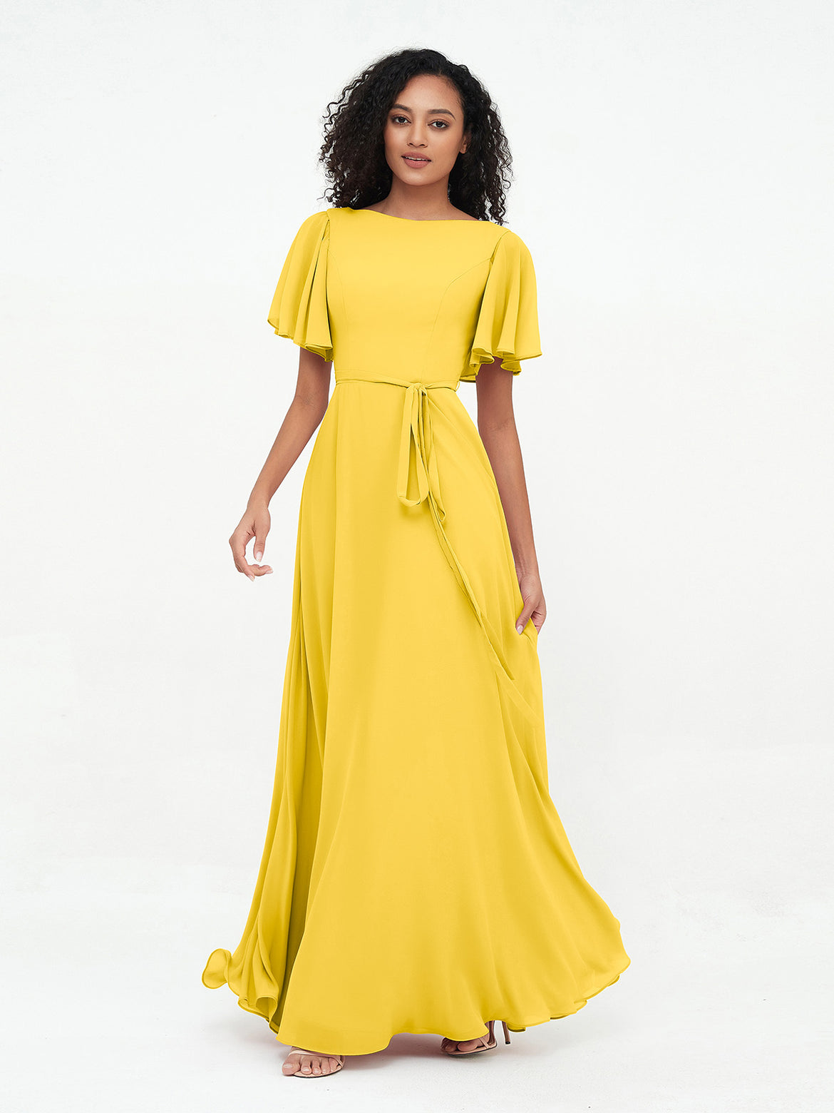 Marigold Bridesmaid Dresses - Custom Fit to Flatter Every Figure BABARONI Marigold Bridesmaid Dresses - Custom Fit to Flatter Every Figure BABARONI
