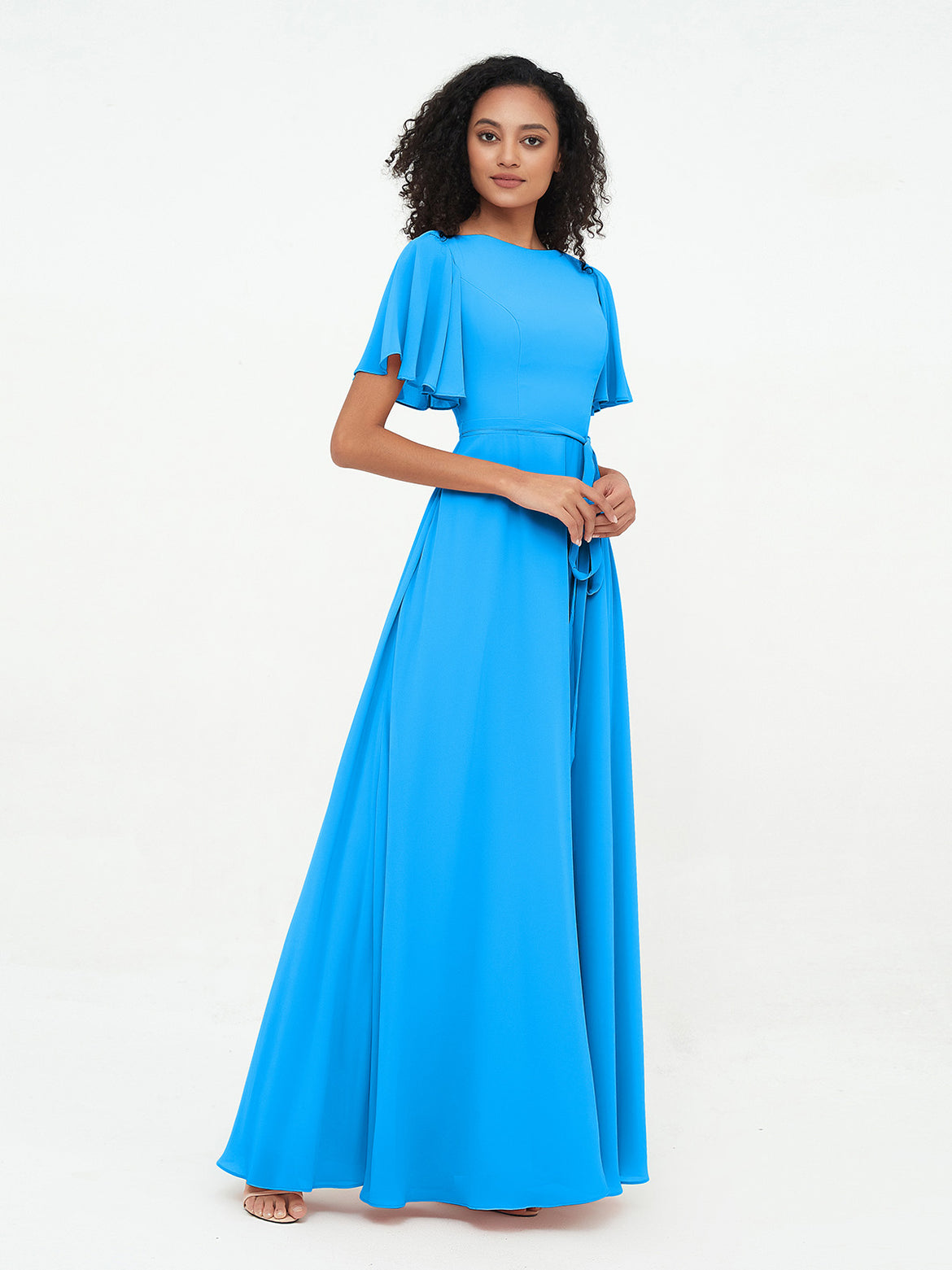 Ocean Blue Bridesmaid Dresses - Various Styles & Free Custom Sizing BABARONI Ocean Blue Bridesmaid Dresses - Various Styles & Free Custom Sizing BABARONI