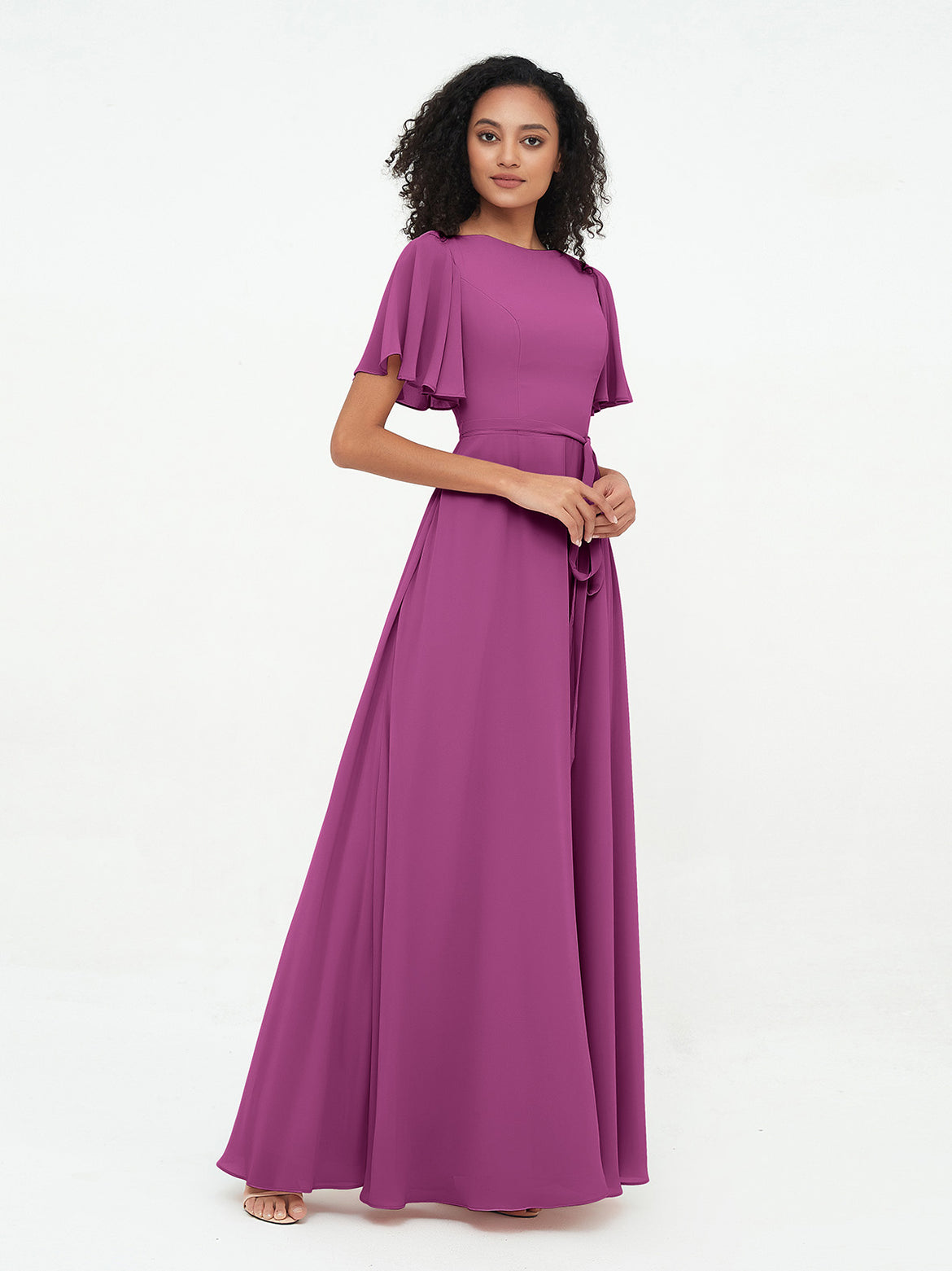 Orchid Bridesmaid Dresses - Free Custom Sizing for Various Body Types BABARONI Orchid Bridesmaid Dresses - Free Custom Sizing for Various Body Types BABARONI
