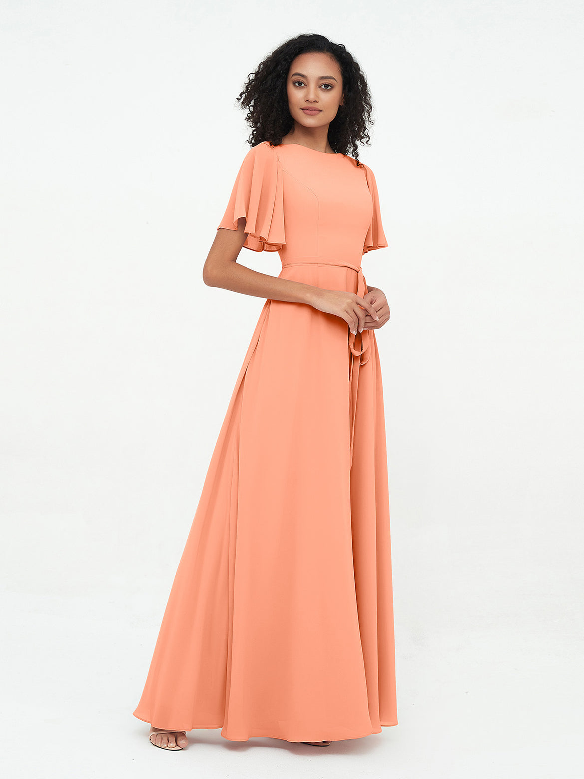 Papaya Bridesmaid Dresses BABARONI Papaya Bridesmaid Dresses BABARONI