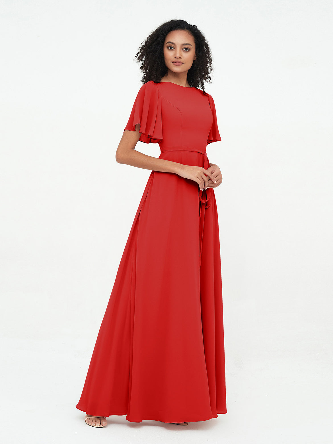 open lace back dress Strapless Red and Gold Mermaid Wedding Dress OLIVIA – ieie