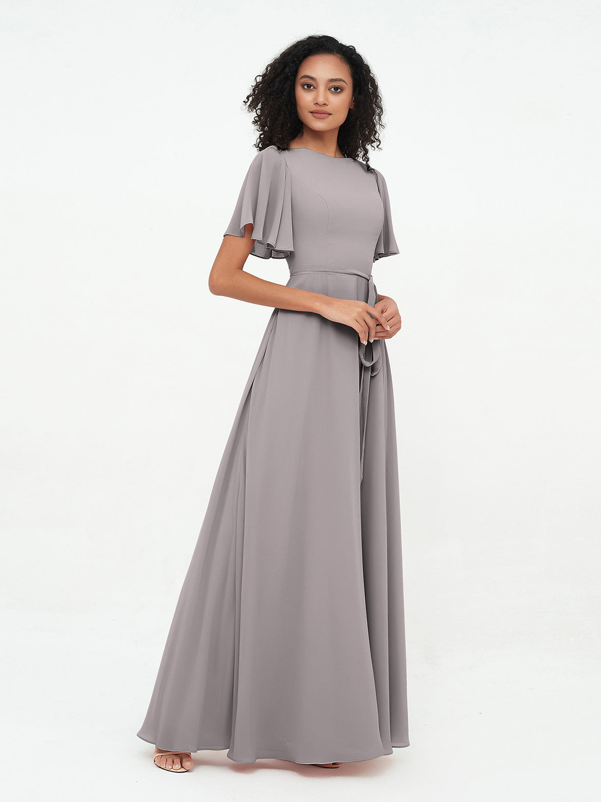navy blue dress for baby girl Silver Mist Bridesmaid Dress