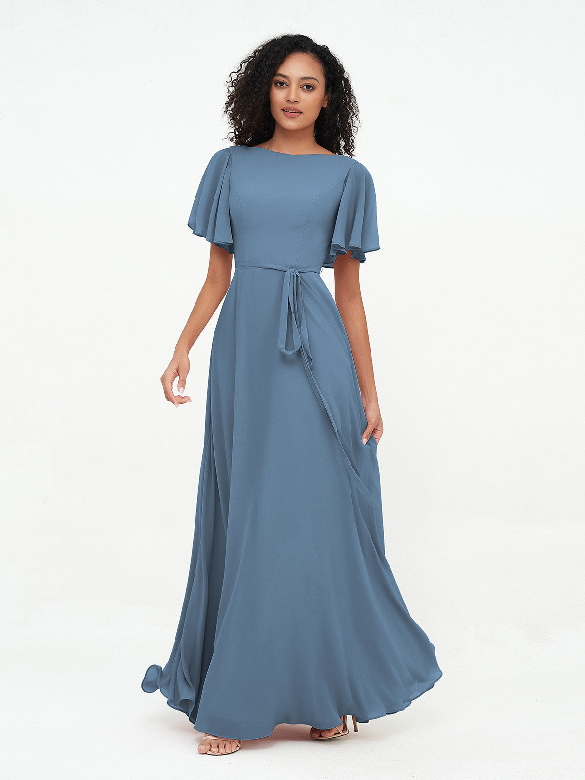 Slate Blue Bridesmaid Dresses - Free Custom Sizing – BABARONI