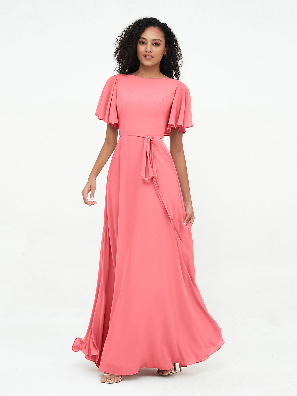 bridesmaid dresses in bangalore Watermelon Ruffles Tiered Tulle Homecoming Dress  FancyVestido
