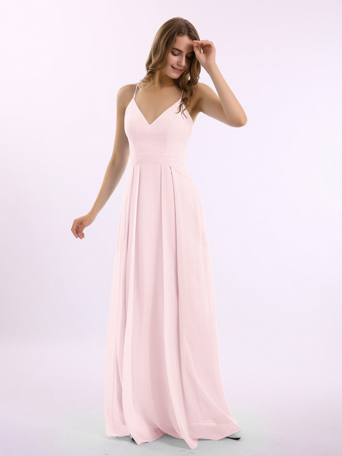 Blushing Pink Bridesmaid Dresses - For Spring Summer Weddings BABARONI Blushing Pink Bridesmaid Dresses - For Spring Summer Weddings BABARONI